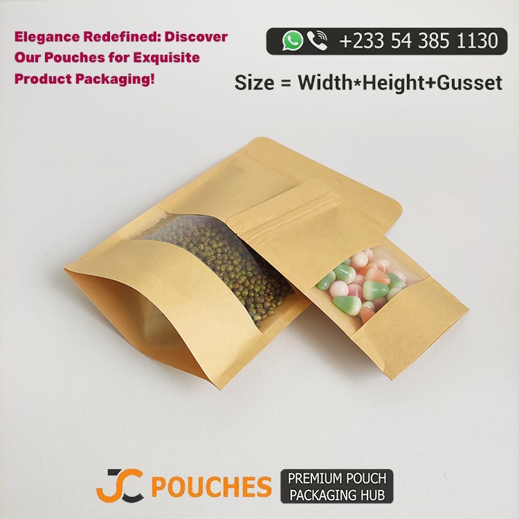 Brown coloured pouch