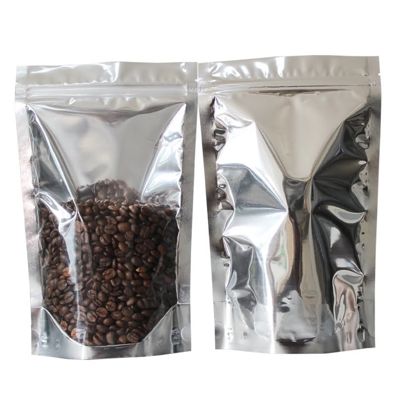 Silver stand-up pouch